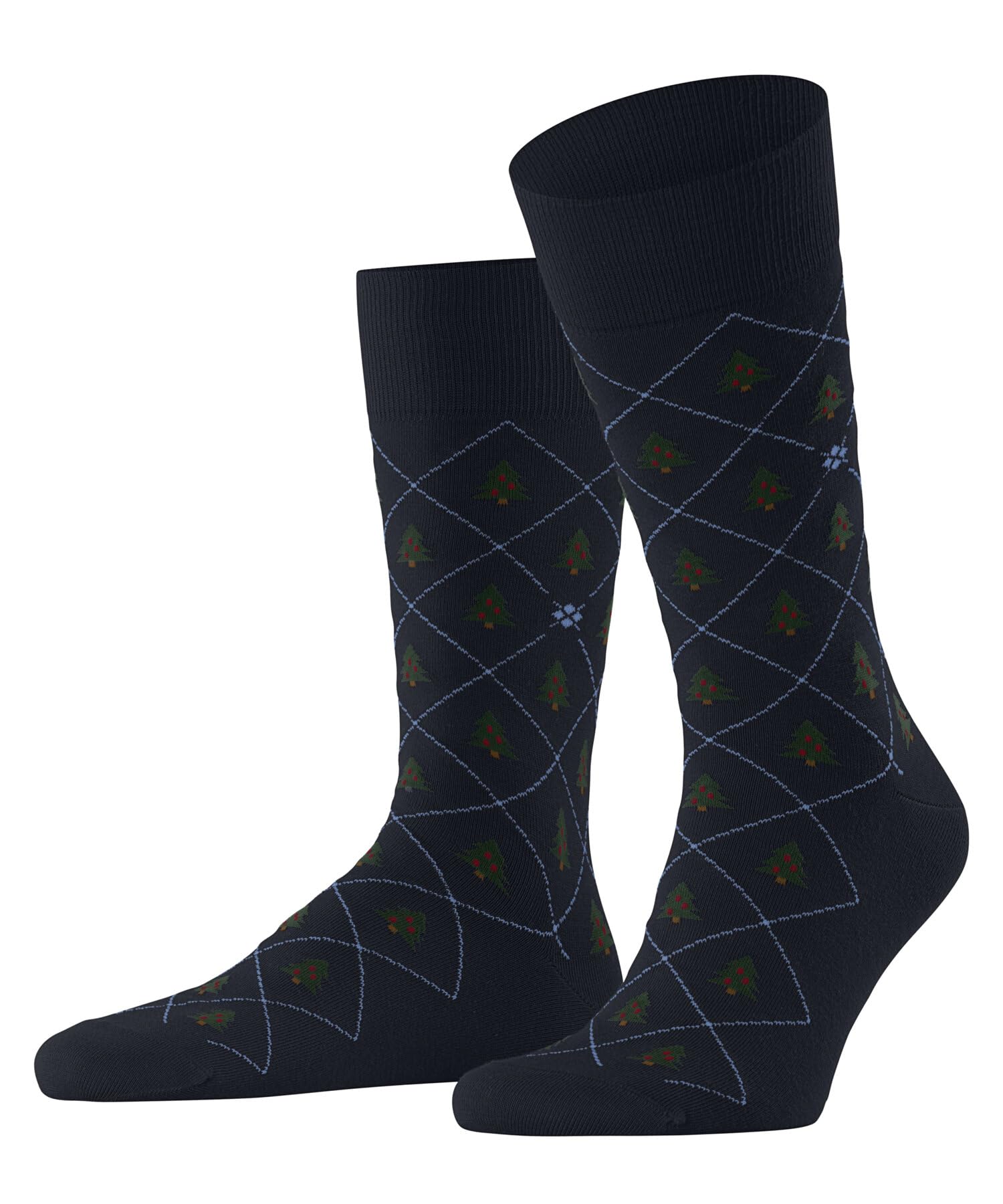 Burlington Herren Christmas Tree M So Baumwolle Gemustert Socken (1er Pack)