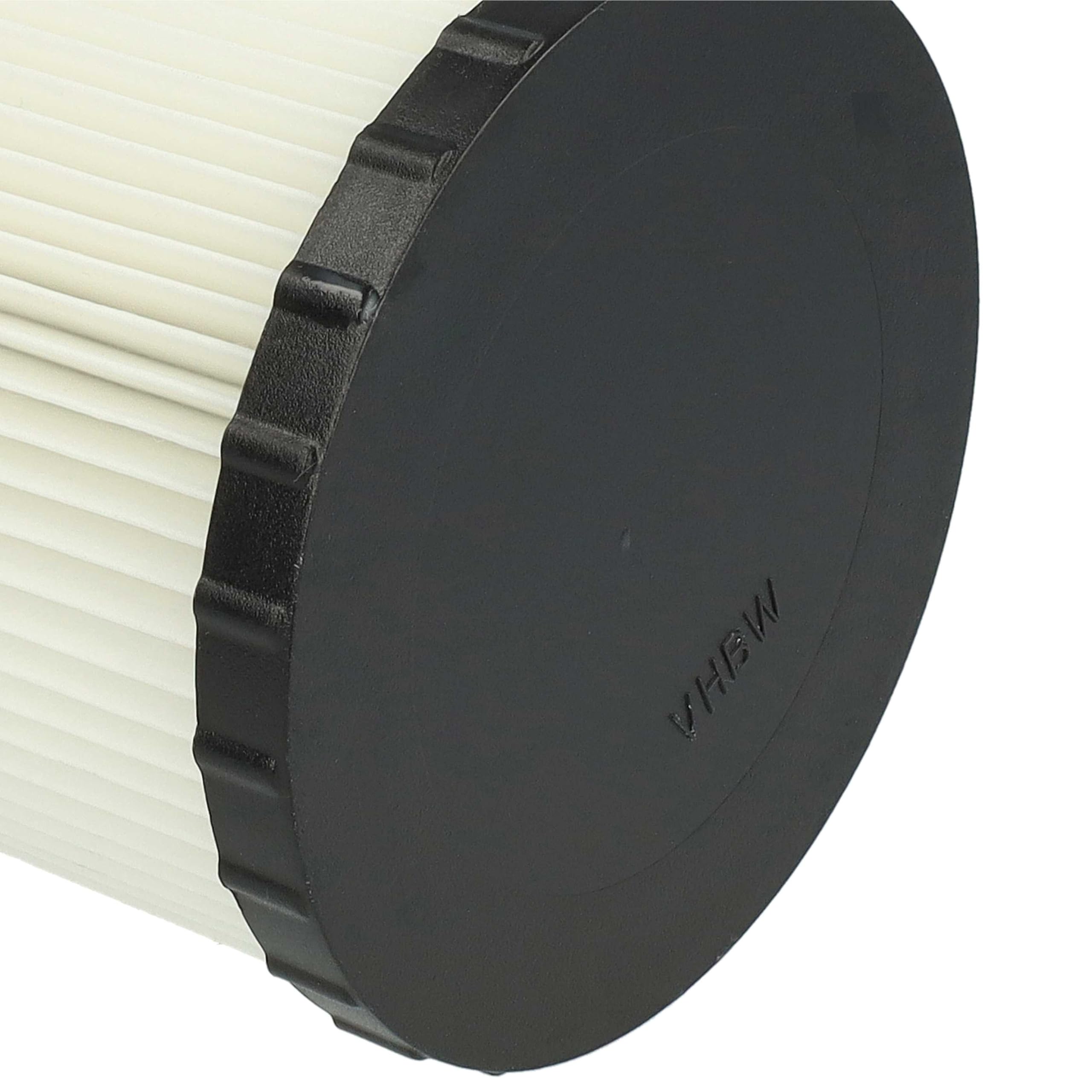 vhbw 2x filtre plissé compatible avec Dewalt DCV581h, DCV584l, DCV580h, DCV582, DCV580, DCV581 aspirateur - noir/blanc
