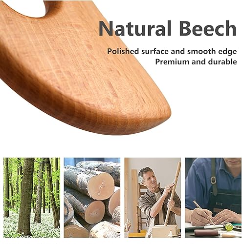 Miniatura 5 de Masajeador de drenaje linfático, herramienta Gua Sha de madera para cuerpo, raspador de masaje manual para anticelulitis y aliviar la fatiga