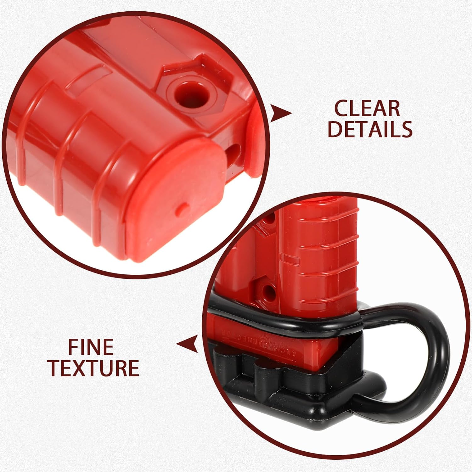 4pcs Battery Quick Connect Disconnect Plug for Motors, Red