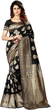 Ladies Pure Silk Kanjivaram Soft Wedding Sari with Blouse Piece Pari20 Paithani