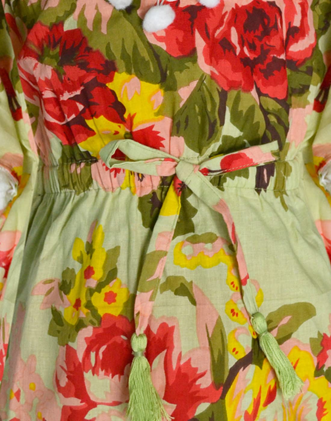 A.T.U.N. (ALL THINGS UBER NICE) Girls Floral Printed Regular Kaftan Top 1