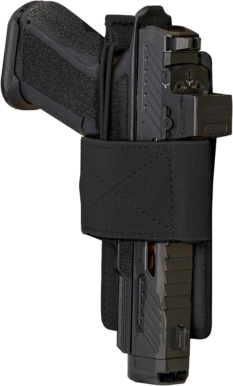 VIKTOS Hookie Holster EV | Universal Compact Low-Profile 3" W x 6" H Tactical Handgun/Pistol Holster w/Adjustable Bungee Retention, Hook-Backed Modular Attachment