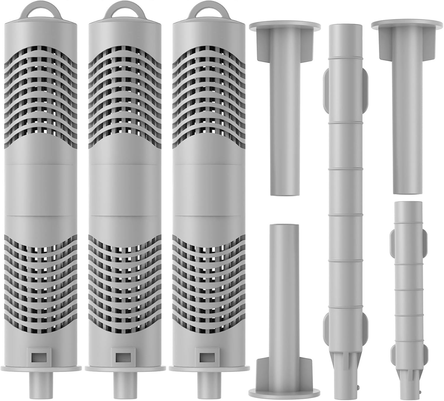 Hot Tub Mineral Silver Ion Cartridge Sticks (3 Gray) for Traditional Spas Care - NOT for Salt/IQ Systems - 12-Month Fresh, Crystal-Clear Water Treatment - Controlled 1.05% Ag+ Release Technology