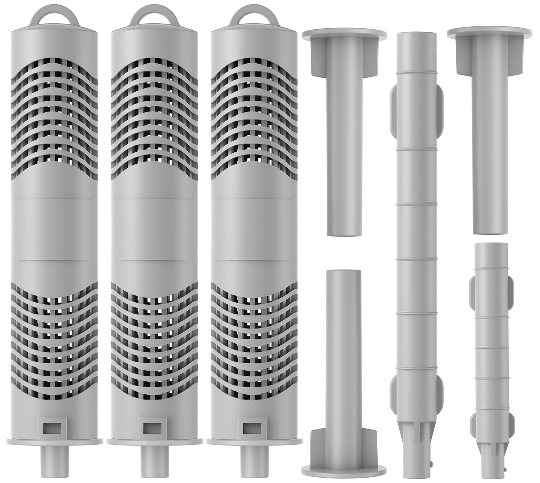 Hot Tub Mineral Silver Ion Cartridge Sticks (3 Gray) for Spas - 12-Month Fresh, Crystal-Clear Water Treatment - Controlled 1.05% Ag+ Release Technology - Reduces Yearly Maintenance Costs