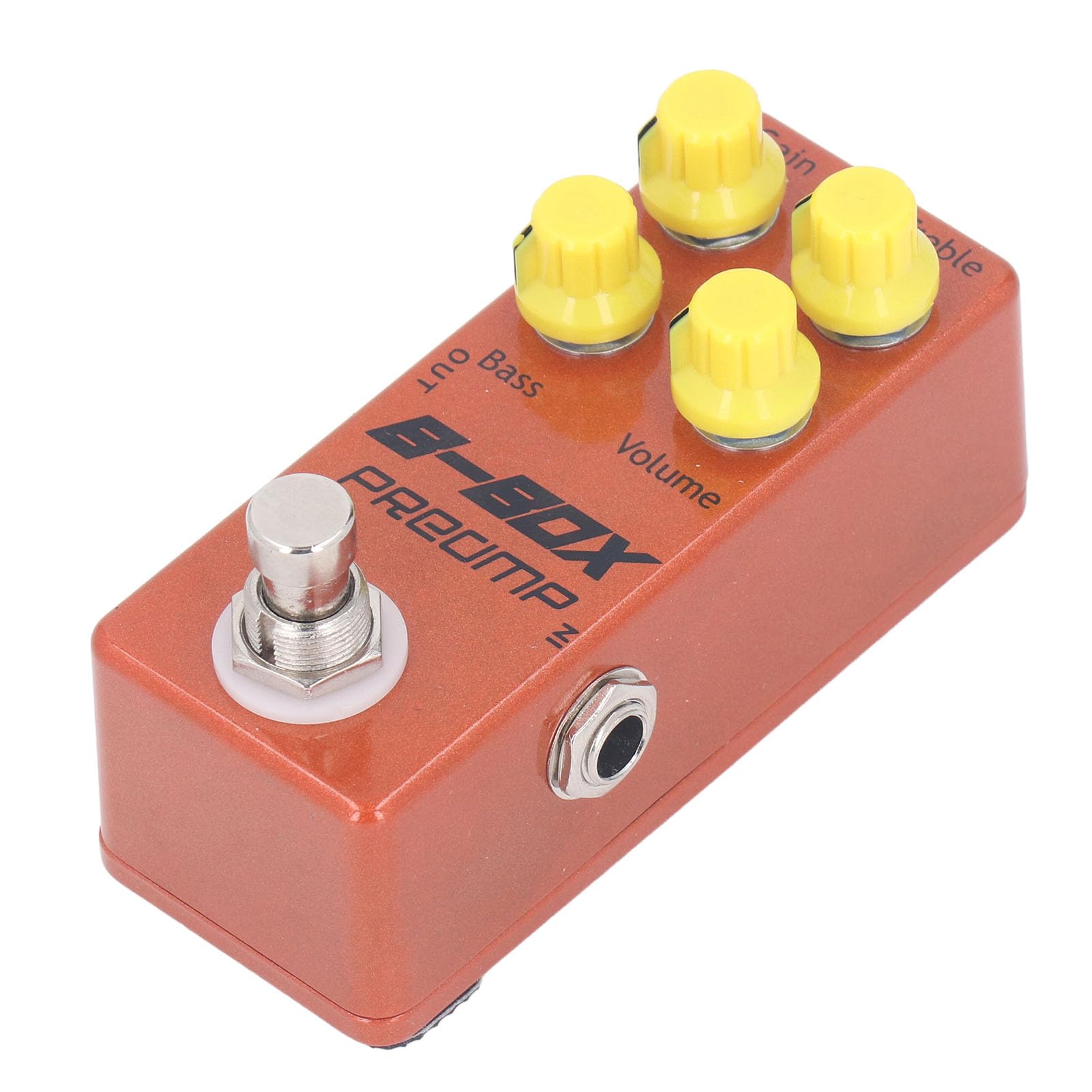 Mini B Box Preamp-Effekt-Einzelpedal mit Overdrive-Funktion, E-Gitarren-Ersatzteile Zum Einstellen der Lautstärke