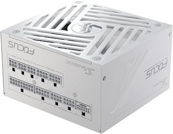 Seasonic Focus GX-750 White ATX 3 750W 80+ Gold Full Modular Fanless Quiet Cooling Mode 40/50 Series Gaming Power Supply SRP-FGX751-A5A32SF