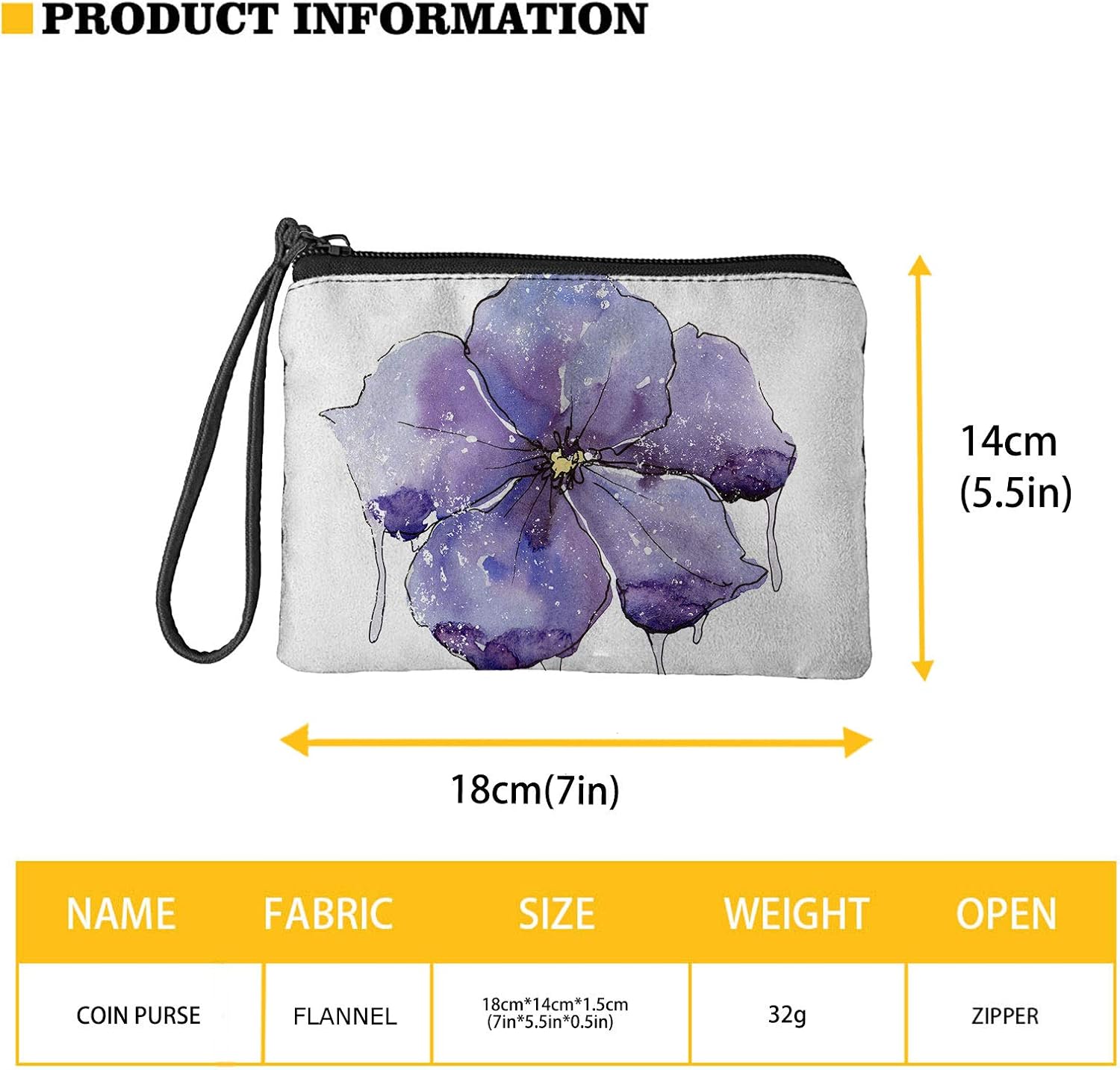 doginthehole Mini Coin Purse, Boho Floral Dragonfly Small Change Pouch, Portable Change Purse with Zipper Coin Pouch Mini Change Bags for Women Teen Girls