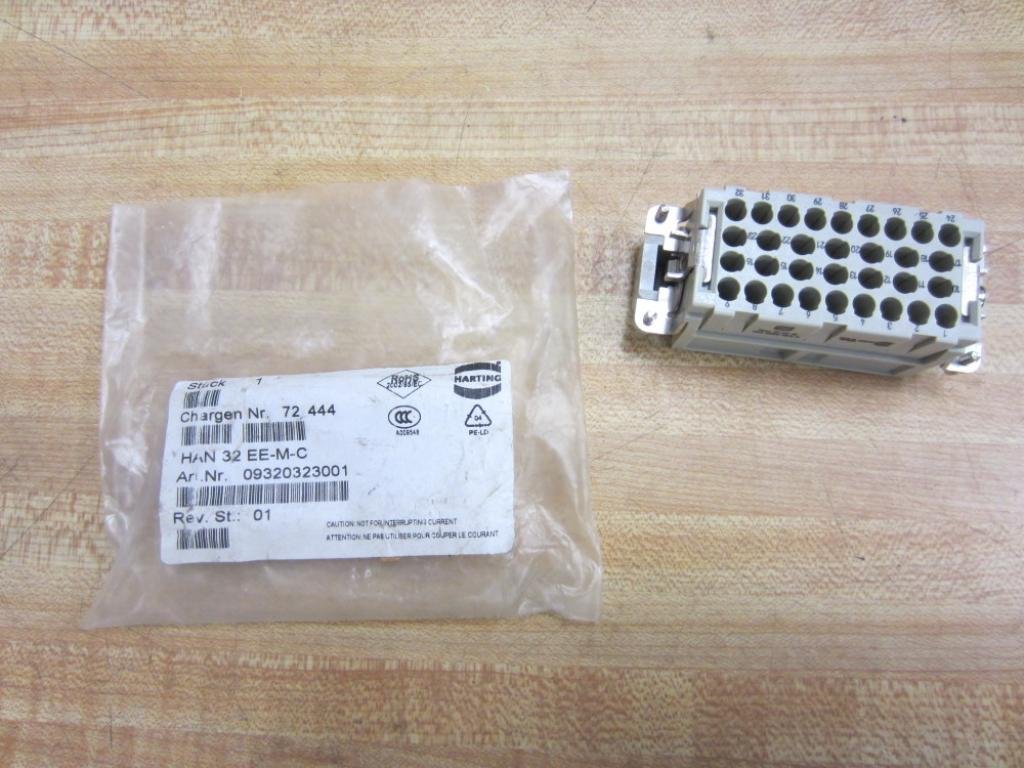 Harting HAN 32 EE-M-C Connector HAN32EEM 09320323001 (Pack of 2)