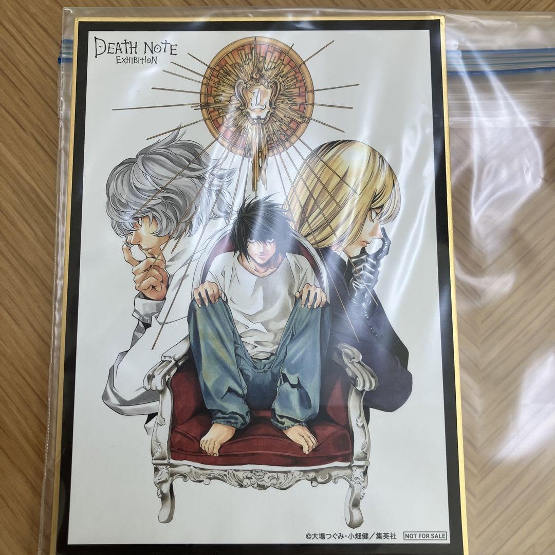 DEATH NOTE デスノート展 入場特典 色紙　美品 12点 デスノート展 入場特典 色紙 デスノート グッズ DEATHNOTE L 夜