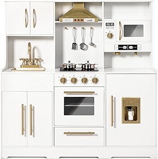 10 Toca Boca Room Ideas for a Modern Mansion Kitchen 2 Kinder King Wooden Kids Play Kitchen, Toy Kitchen Playset for Toddler, P...