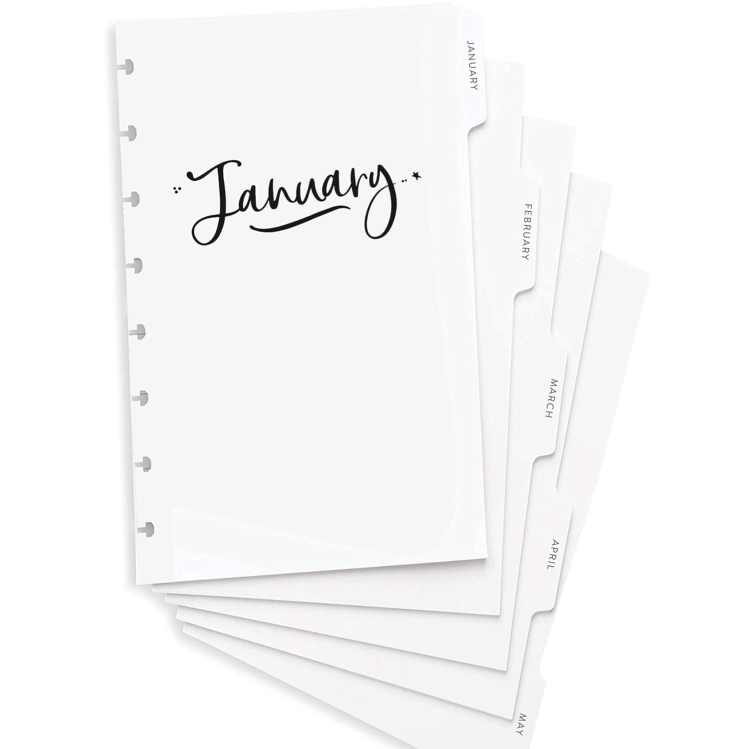 BetterNote Dividers, Half Letter Size Discbound Planners