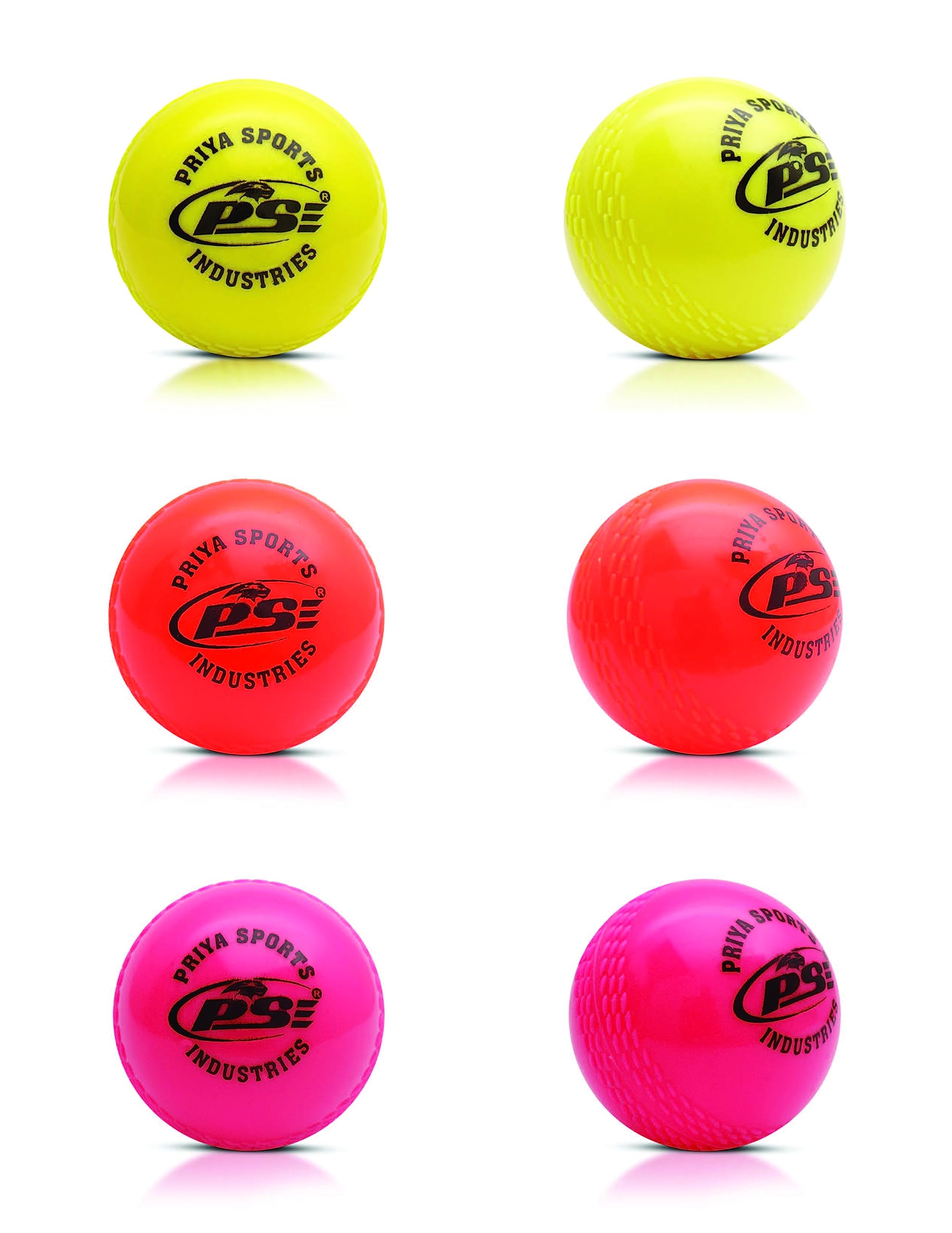 PSE Priya Sports Wind Ball PVC Ball Standard Multi Colour (Pack of 6) (WINDBALL6)