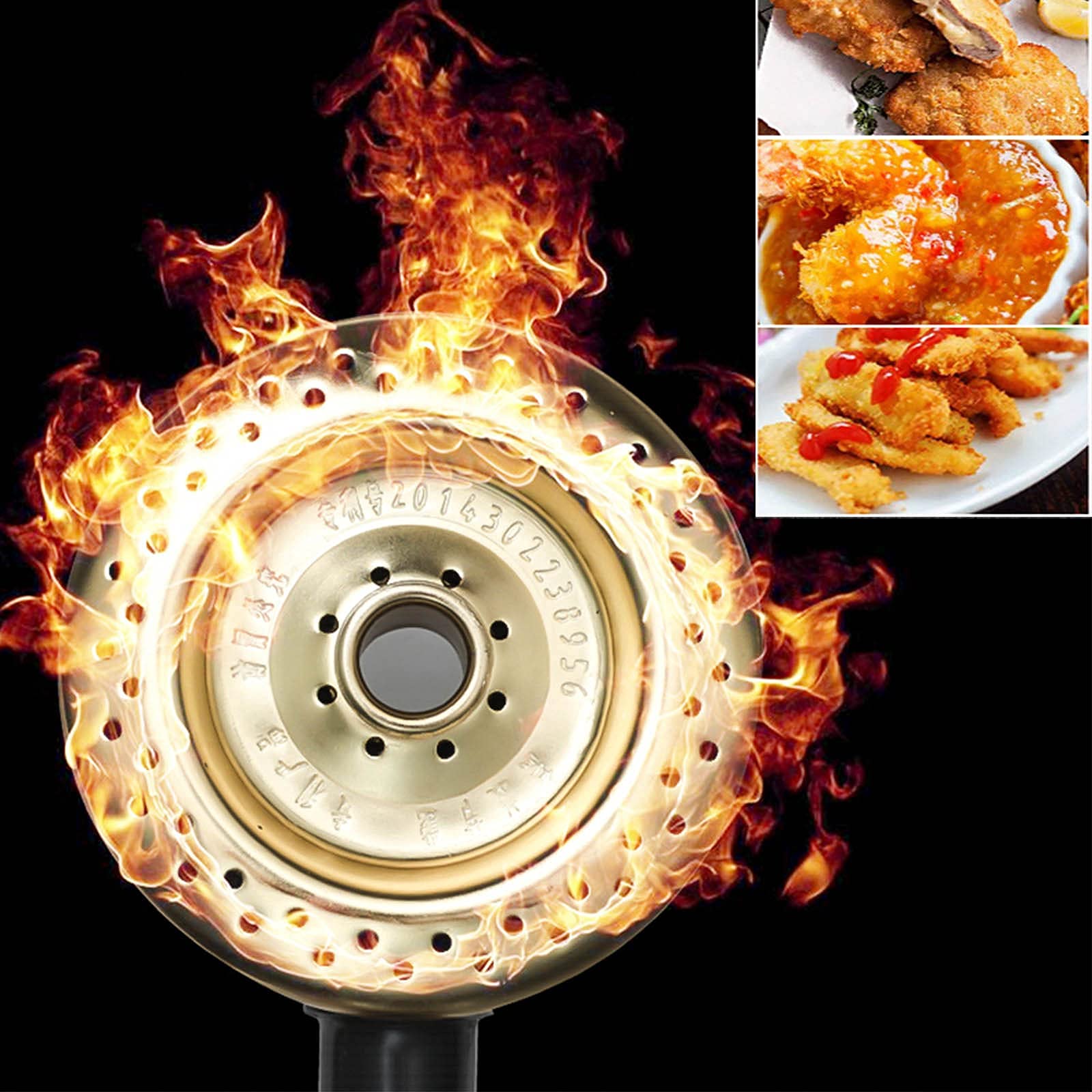 Freidora De Gas Industrial Profesional Freidora Comercial con Canasta Y Tapa Freidora De Acero Inoxidable para Encimera, para Restaurante Y Uso Doméstico