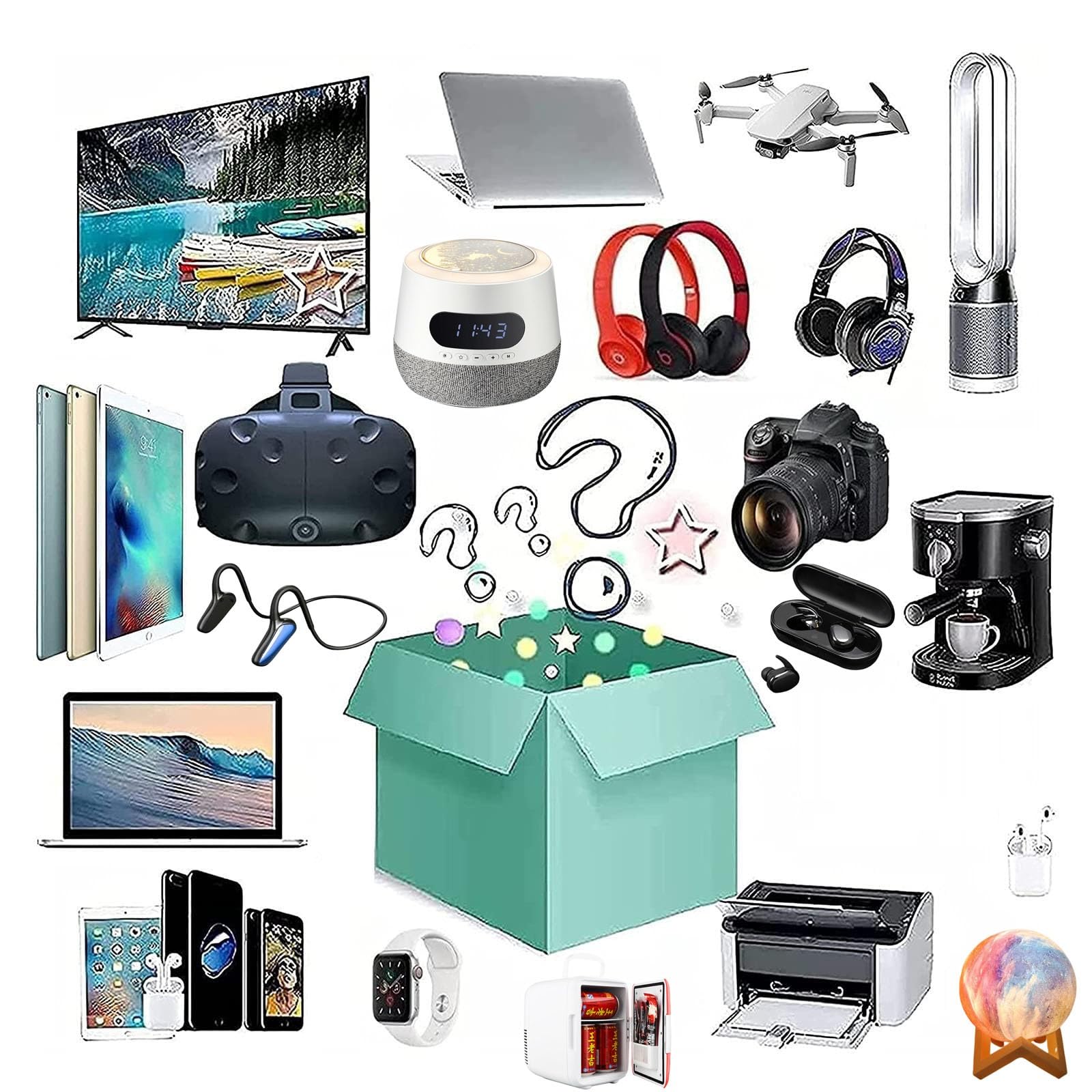 4-40 STK. Palettenware Haushaltswaren Multimedia A Ware B Ware Palette Elektronik Geschenkbox 6es3