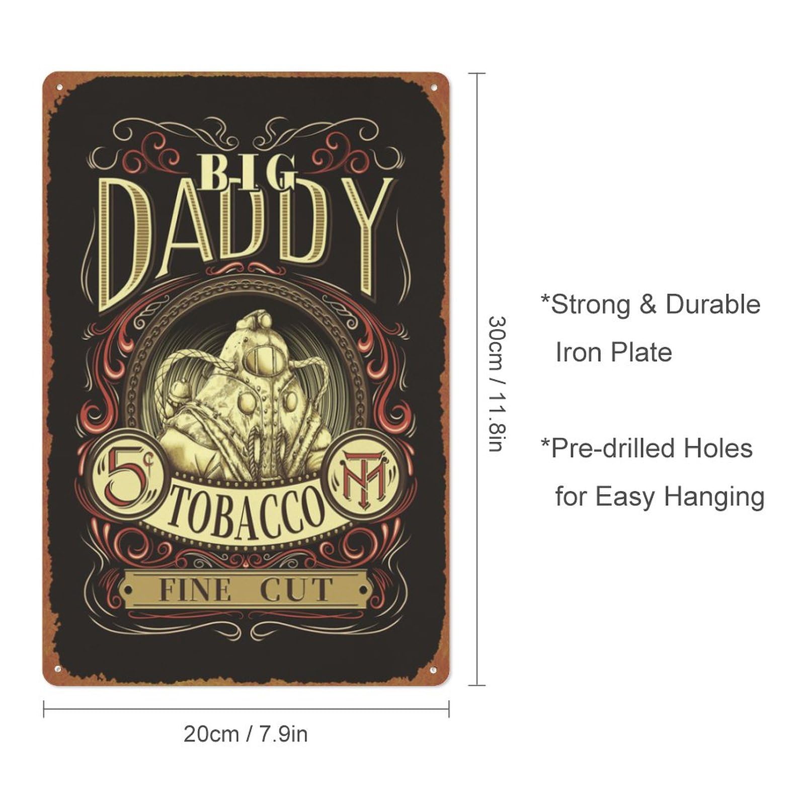 big daddy tobacco Amazon.com: Big Daddy Tobacco V3 Metal Tin Logo Home Coffee Wall Decorative  8x12 inches INCH : לבית ולמטבח