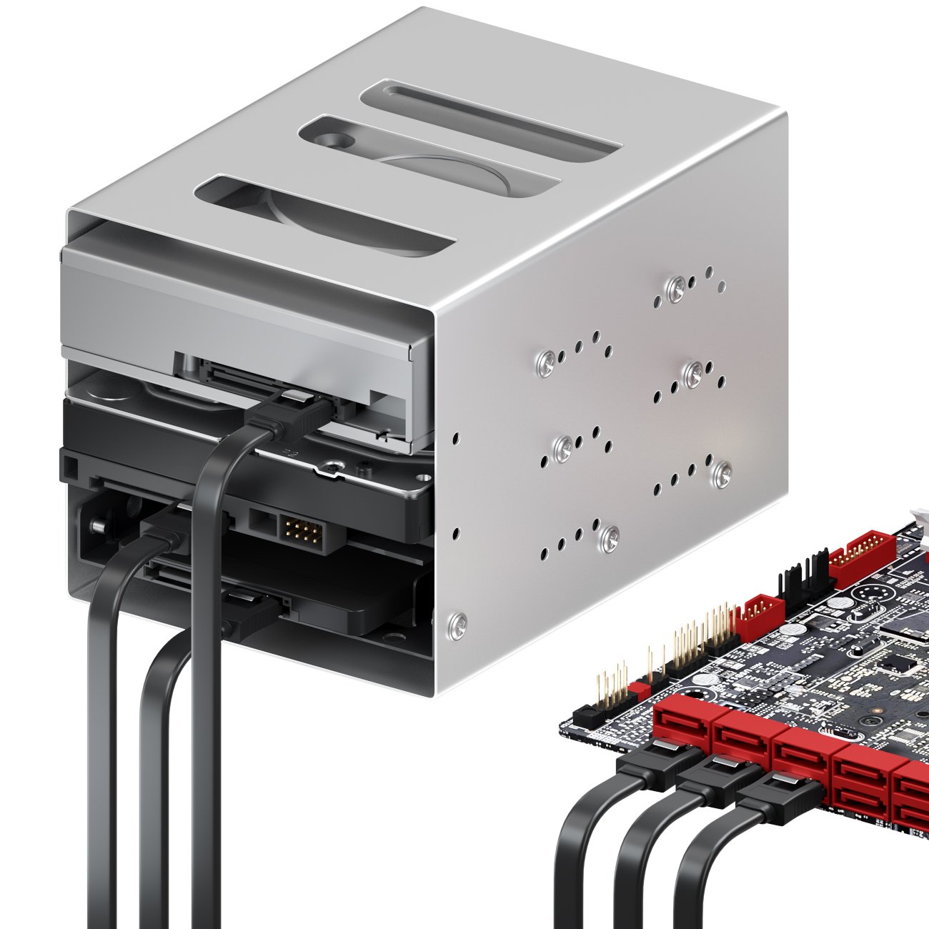 Cavo SATA III 30 Cm DeleyCON Per SSD E HDD - Alta Velocit&agrave; 6 Gb/s Con Connettori In Metallo