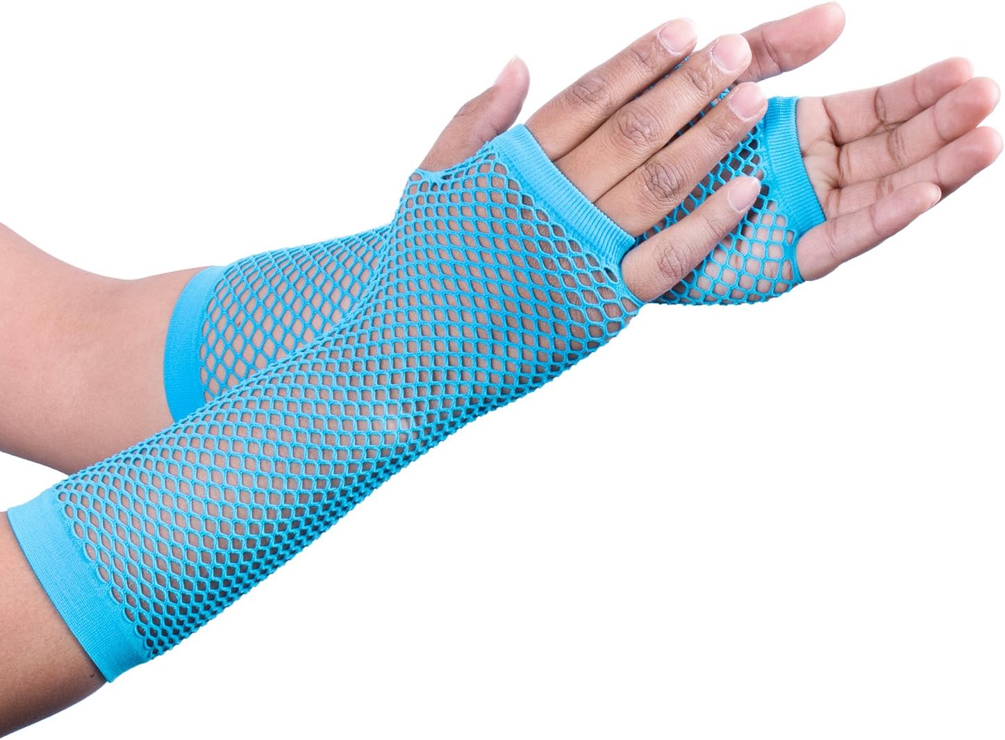 Super Z Outlet Diva Fingerless Fishnet Neon Bright Colorful Gloves 80s Dress-Up Party (12 Pack) : Clothing, Shoes & Jewelry
