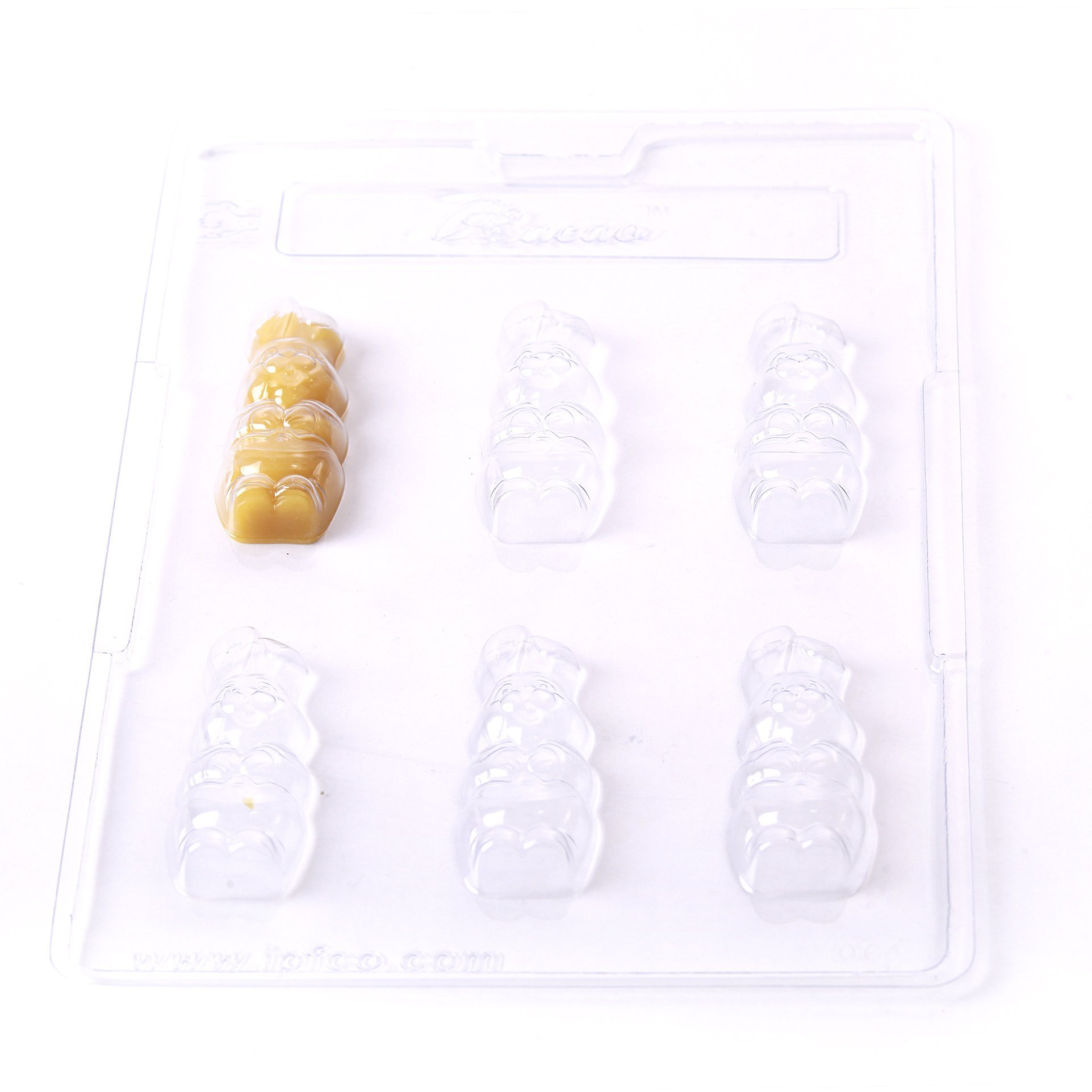 Confezione di stampi per cioccolatini con coniglietto pasquale e amici