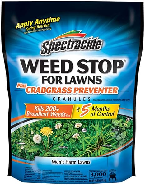 Spectracide Weed Stop Crabgrass Preventer And Broadleaf Weed Killer Granules For Lawns Amazon Co Uk Garden Outdoors