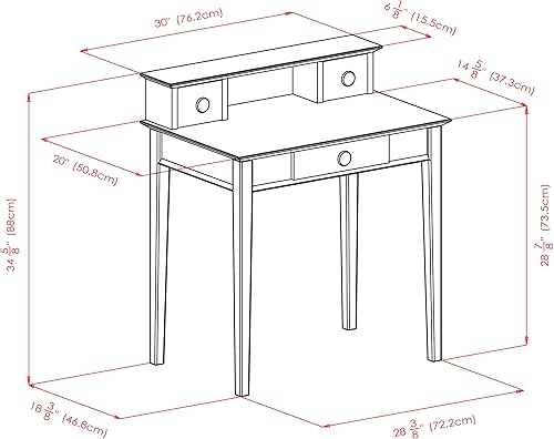 Miniatura 3 de Winsome Wood – Escritorio, color miel
