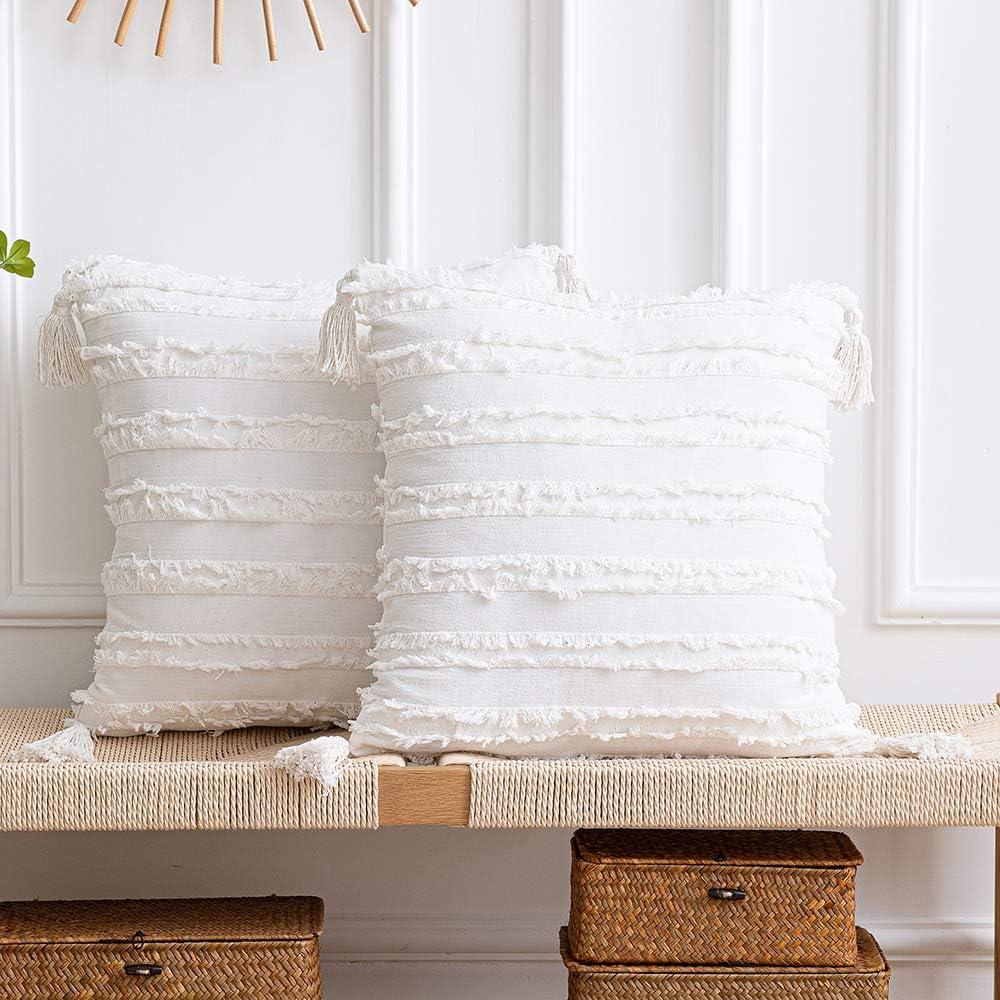 ivory throw pillow