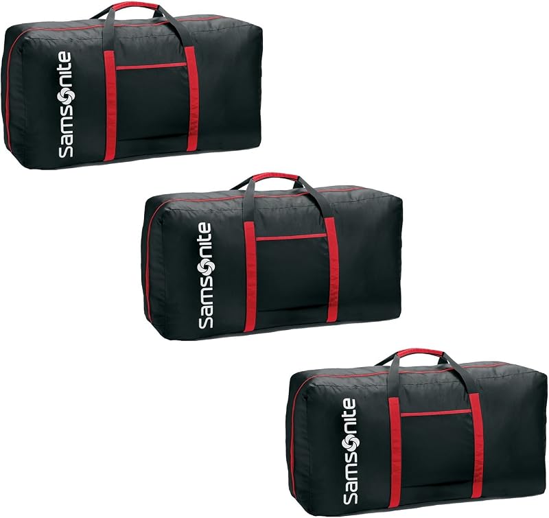 Equipaje de lona de 32,5 pulgadas tote-a-ton, negro , 3 piezas