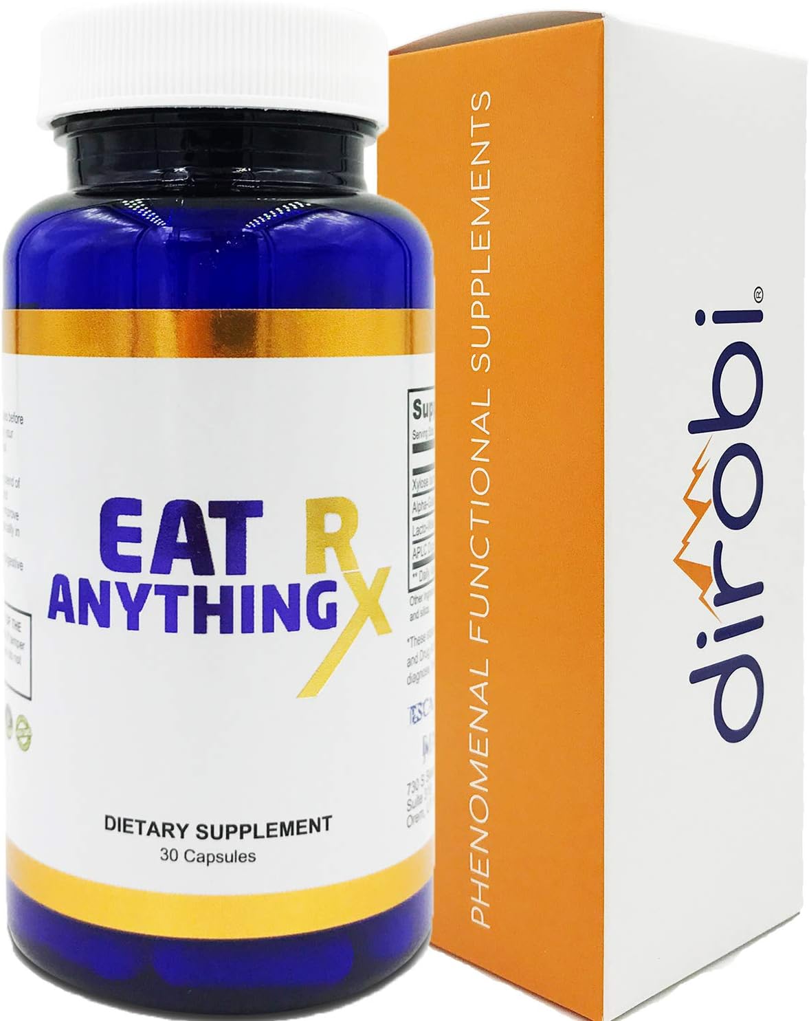 Dirobi Eat Anything Rx Xylose Isomerase Supplement, Digestive Enzymes for Fructose