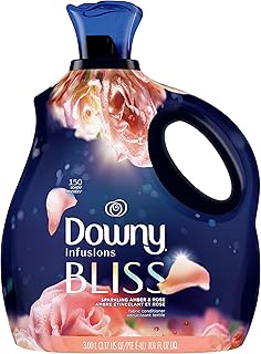 Downy Infusions Liquid Fabric Softener, Bliss, Sparkling Amber & Rose, 101 fl oz