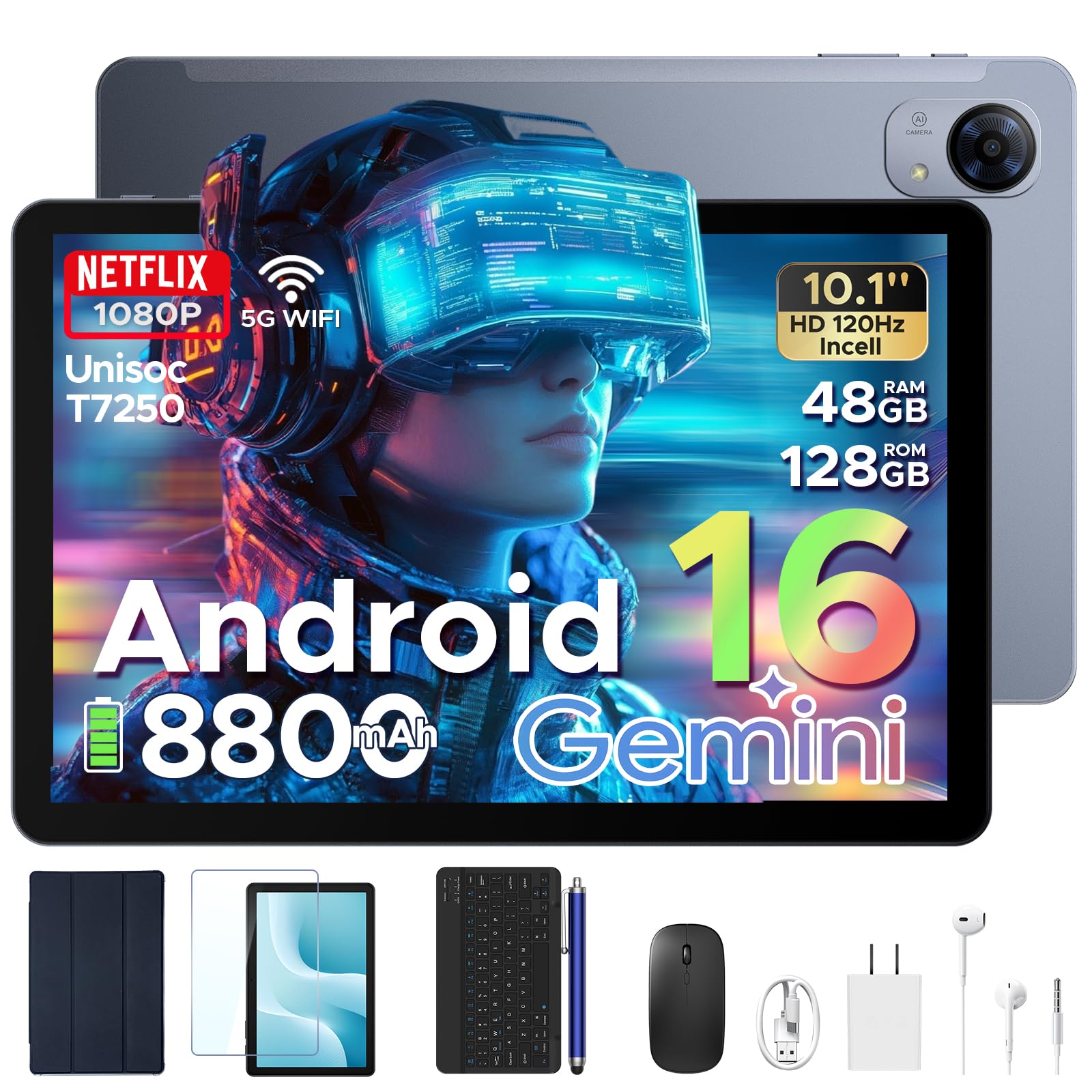 Amazon.co.jp: 【Android16 タブレット 10インチ 高性能・120Hz】P10