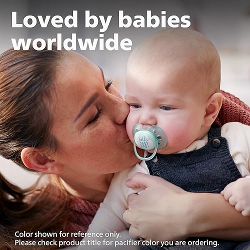 Miniatura 2 de Philips AVENT Chupete ultra suave, 6-18 meses, azul y gris, paquete de 4, SCF21140