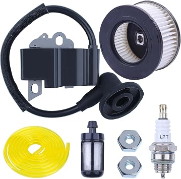 MS271 MS291 Ignition Coil Air Filter Tune Up Kit for Stihl MS271C MS291C MS 271 291 Farm Boss Chainsaw Ignition Module Air Cleaner Spark Plug Maintenance Parts 1141 1305 A, 1141 400 1303