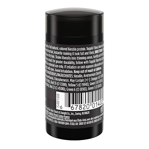 Miniatura 88 de Toppik Hair Building Fibers, Fill In Fine or Thinning Hair Instantly Thicker, Fuller Looking Hair 9 Shades,4 size options