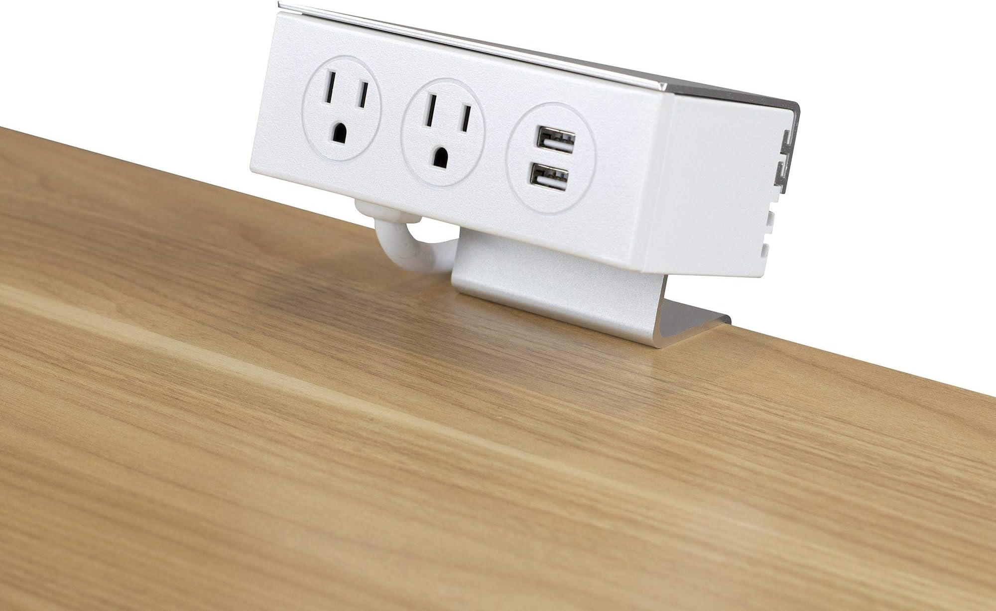 PROGRESSIVE AUTOMATIONS 2 Plug Desk Clamp Power Strip with USB Ports