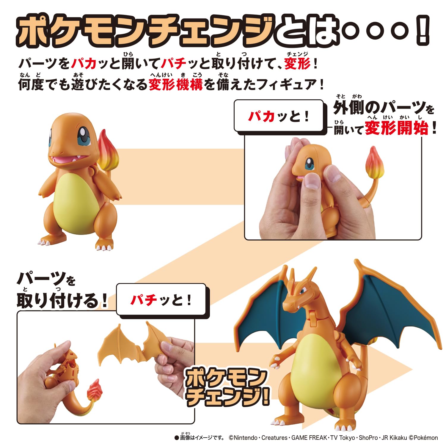 Amazon.co.jp: [バンダイ(BANDAI)] ポケモンチェンジ ヒトカゲ