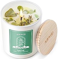 Vista 16 de AOOVOO Velas perfumadas de rosa para mujer, velas de soja de 20 onzas con 3 mechas para el hogar, vela de aromaterapia con cristales