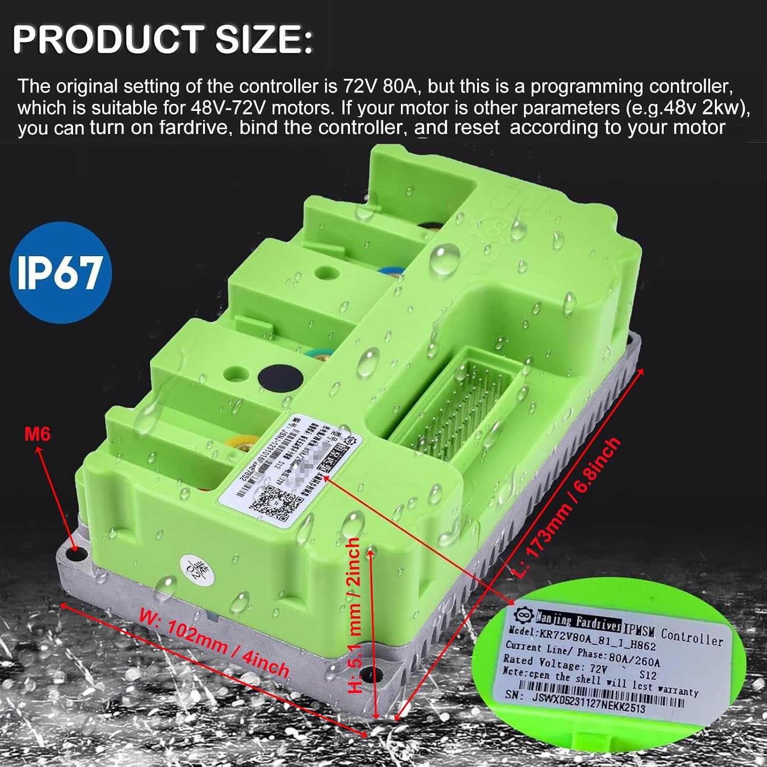 Fardriver Controller Product Size