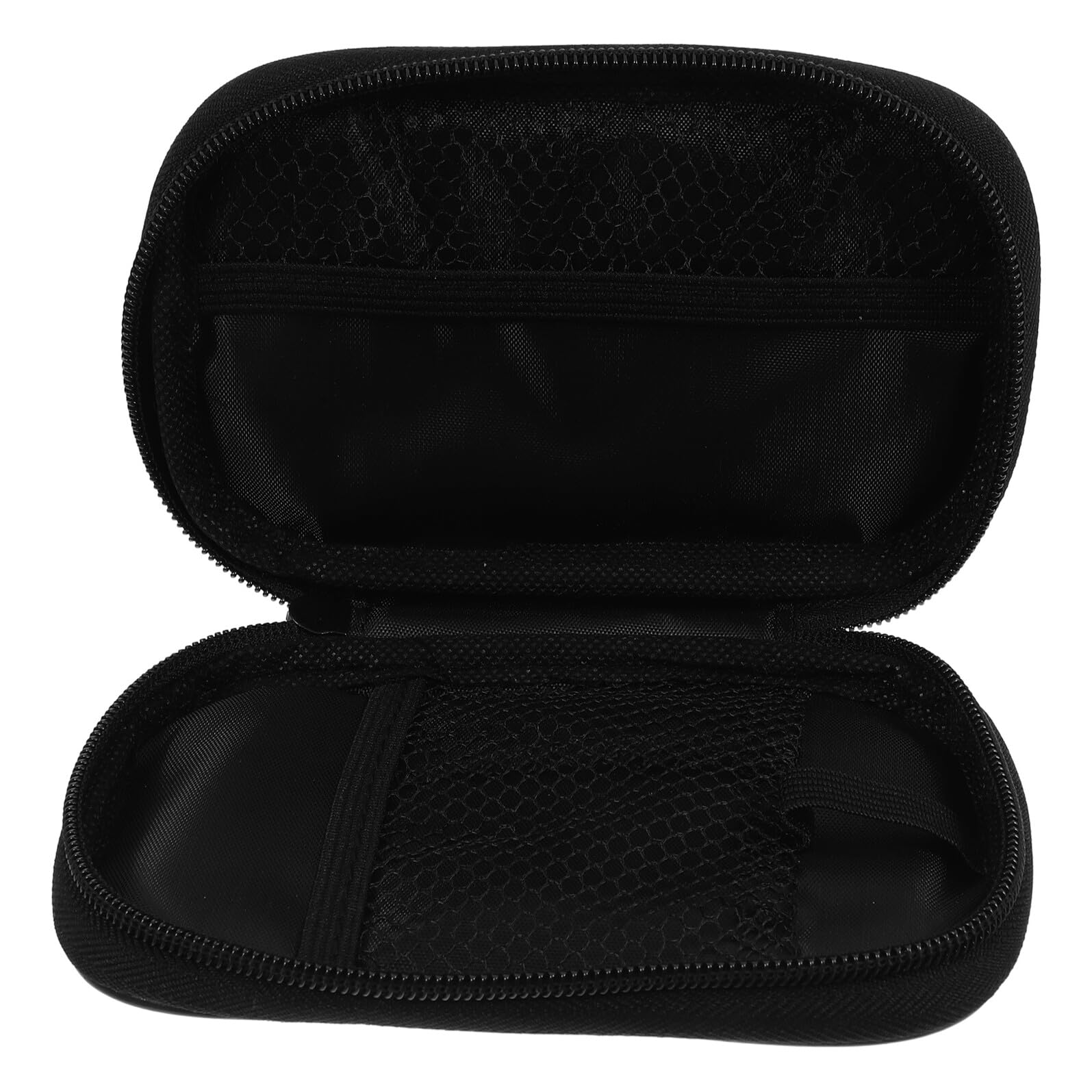 Custodia Rigida Porta Dispositivi per Test Glicemia e Sensore Glicemico, Borsa Portaoggetti Antiurto Nero, Organizzatore Portatile per Forniture Mediche e Kit da Viaggio