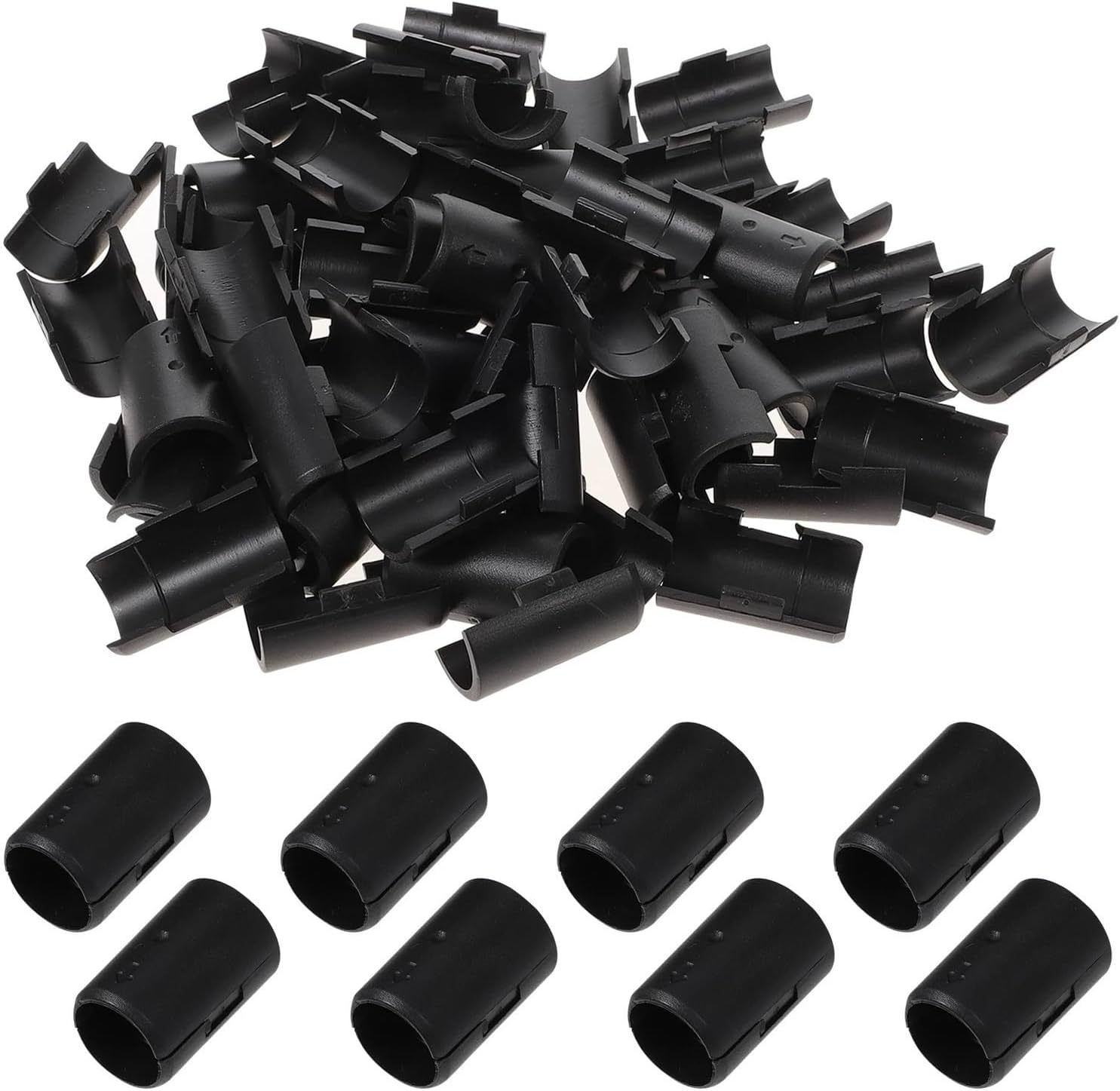 Wire Shelf Clips Wire Shelf Clips 96Pairs for Shelving Lock Plastic Sleeves Replacement for Shelving Sleeves