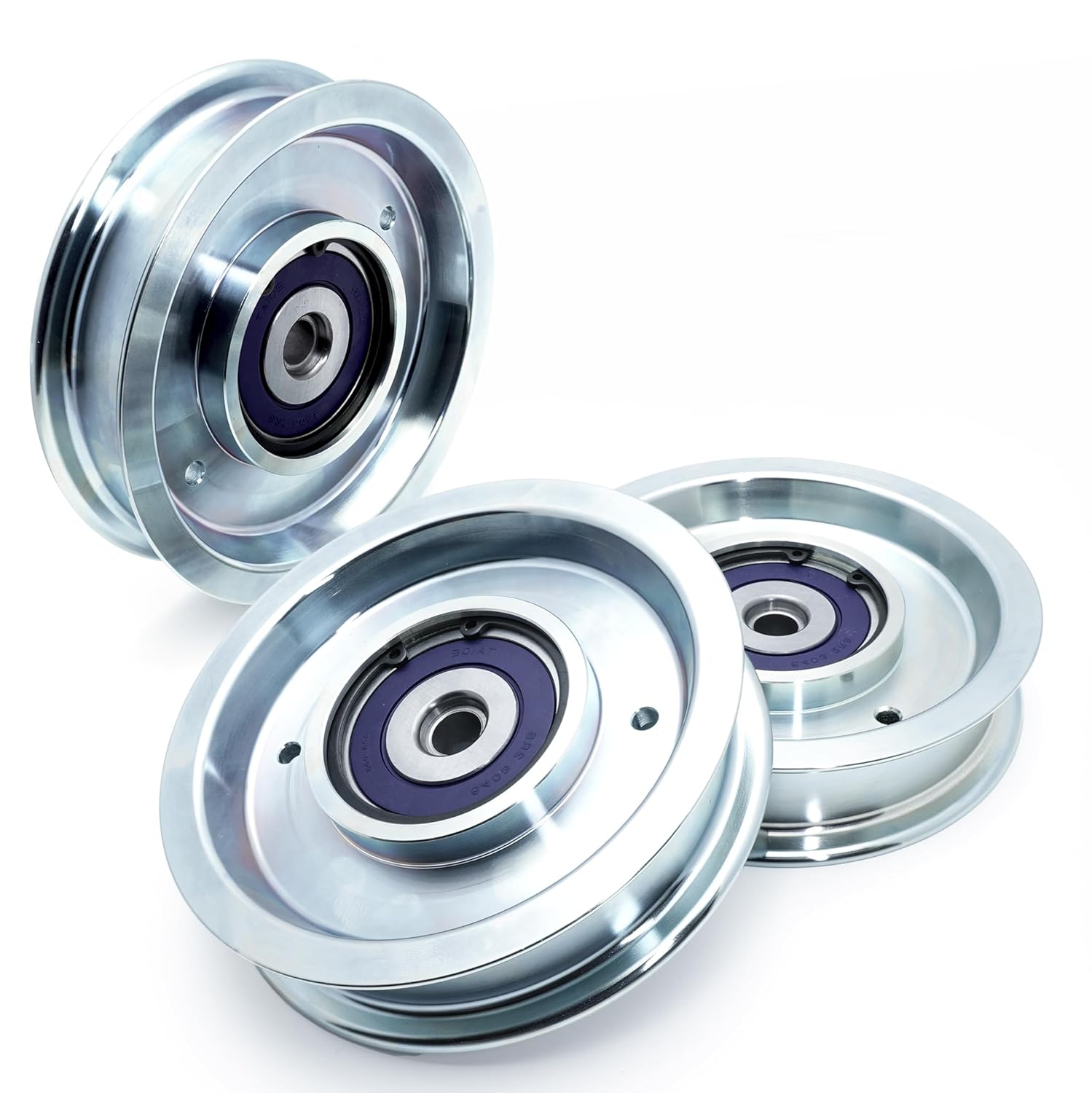 3-Pack BIGBearing Solid Steel Billet Rebuildable Idler Pulley 033-7201-00 033-7201-25 5.75" BadBoy Maverick MZ Magnum Rambler Outlaw XP Raider Rebel Renegade Revolt Rogue Stand-On CZT ZT Elite Avenger