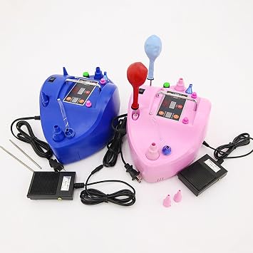Electric Balloon Pump, Precision Air Pump, Balloon Inflator with Digital Timer Counter, Double-Hole Inflation Timing and Quantitative, with Pedals, for Various Balloons