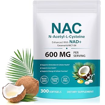 NAC N-Acetyl-L-Cystein   300 Kapseln   Hochdosiertes Nahrungserg nzungsmittel