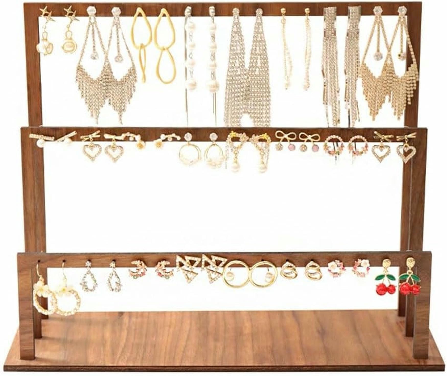 Étagère verticale pour stockage de bijoux au design épuré pour pièces précieuses