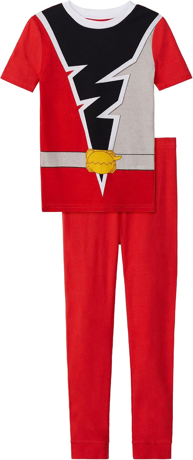 Power Rangers Little/Big Boy's 4 Piece Cotton Pajama Set