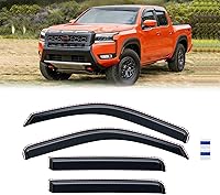 Vista 160 de Visera de ventana para Jeep Cherokee 1984-2001 (Excluye Modelo Limited), Protectores Guards Shields de lluvia de canal exterior, Deflector