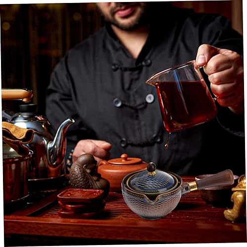 Miniatura 4 de Happyyami Tetera japonesa Kyusu tetera china con mango lateral cerámica tetera de té para té suelto oficina casa restaurante té bebedor estilo 1