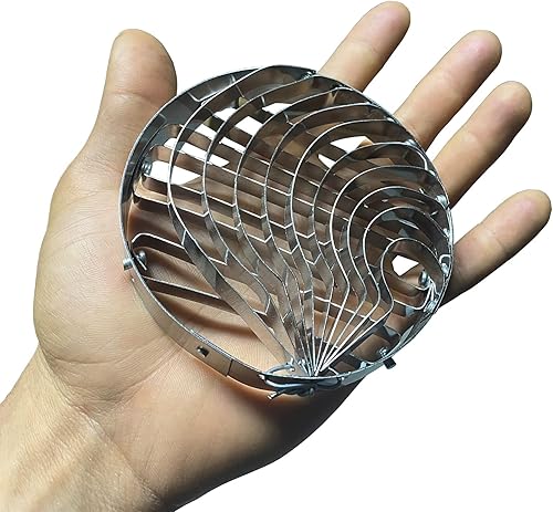 Miniatura 4 de Coladera Paquete de 2 cortadores de concha mexicano, herramienta tradicional Cortador de conchas para sartén de 4 pulgadas de diámetro, 0.9 pulgadas