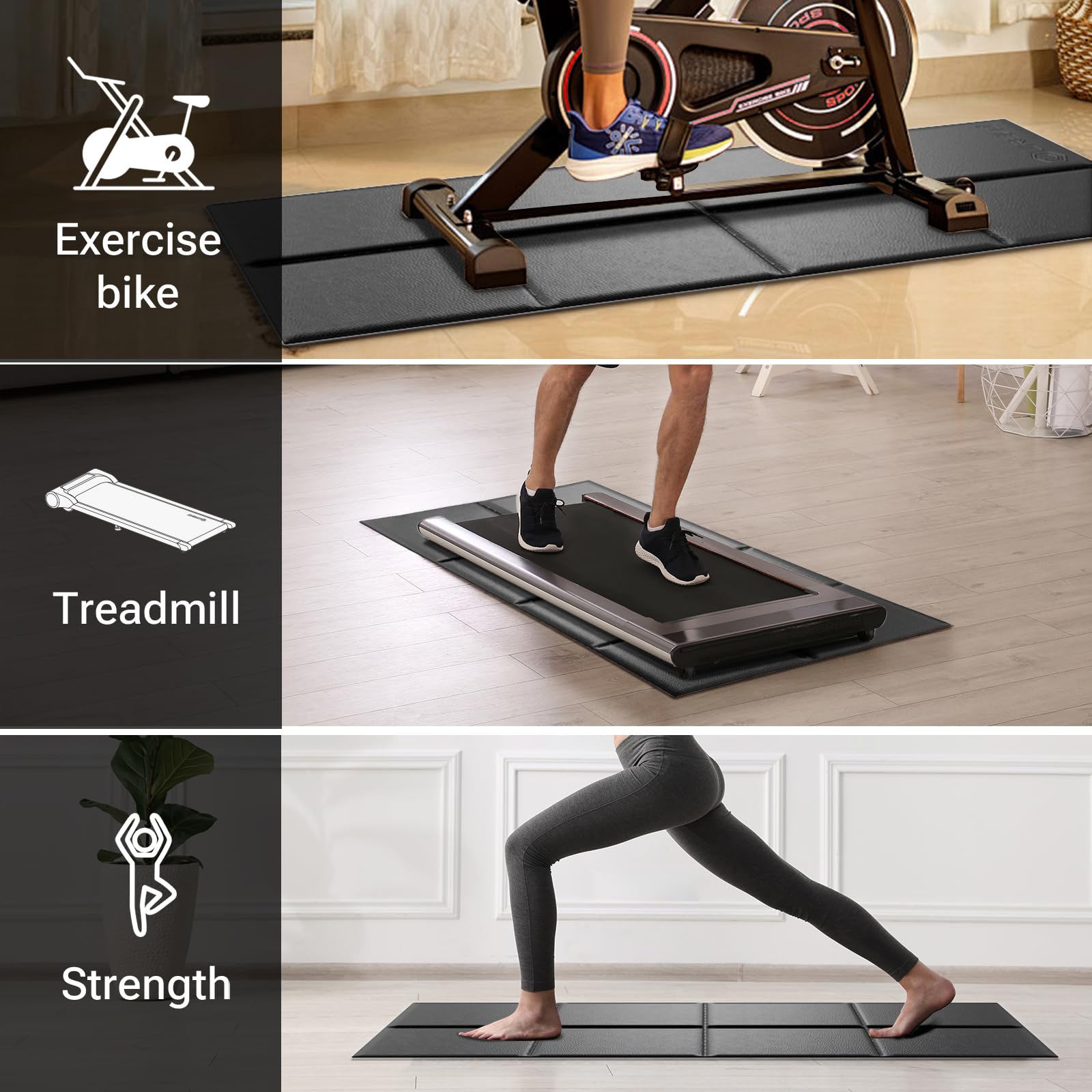 Peloton Treadmill Treadmill Mat,High-Density Durable Yoga Mat