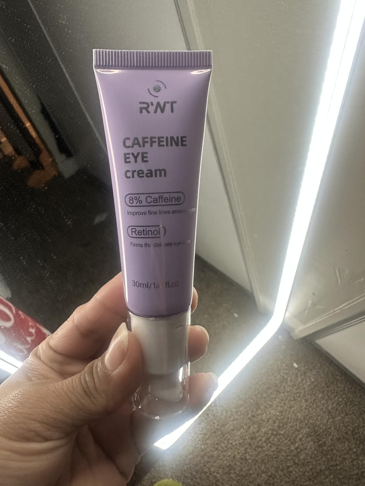 RWT 8% Caffeine Eye Cream & Retinol Under Eye Cream to Reduce Dark Circles, Puffiness, Wrinkles and Fine Lines, Anti Aging Under Eyes Serum, 1.01 FL.OZ
