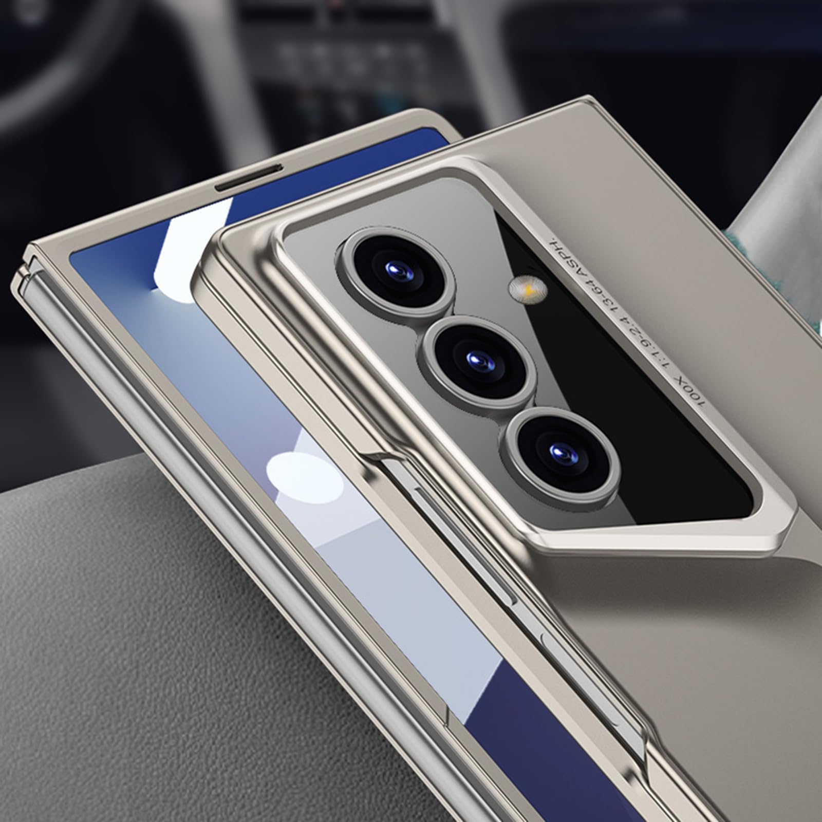 Hülle Für Samsung Galaxy Z Fold 8 Ultra,Eingebauter Glas Displayschutzfolie